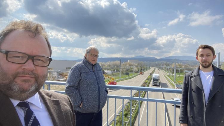 Das Foto zeigt Christian Jung (links), Lutz Jäckel (Mitte) und Patrick Wilczek (rechts)